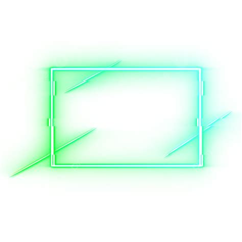 Blue Green Neon Border Light Frame, Neon, Neon Border, Border PNG Transparent Clipart Image and ...