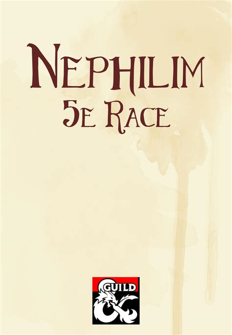 Nephilim (5e Race) - Dungeon Masters Guild | Dungeon Masters Guild
