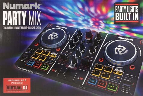 Numark Party Mix DJ Controller with free DJ software and Lightshow ...