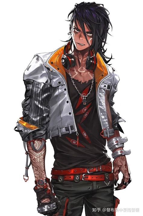 Kilter | Cyberpunk character, Anime character design, Character design male