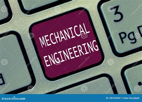 Text Sign Showing Mechanical Engineering. Conceptual Photo Deals with ...