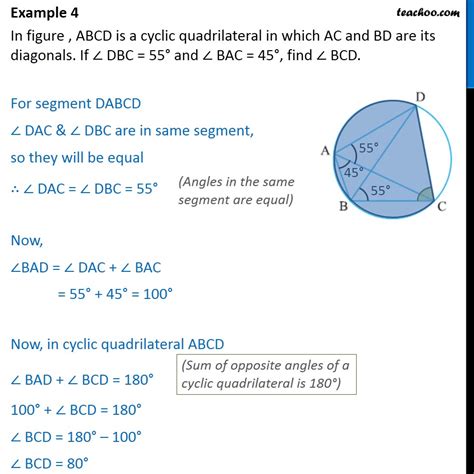 Example 3 - In figure, ABCD is a cyclic quadrilateral - Examples