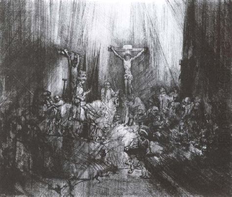 The three crosses REMBRANDT Harmenszoon van Rijn Wholesale Oil Painting ...