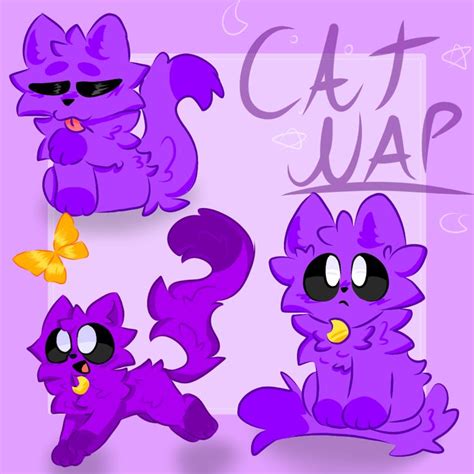 Catnap 😭💜 | Cat nap, Halloween wallpaper cute, Cute drawings
