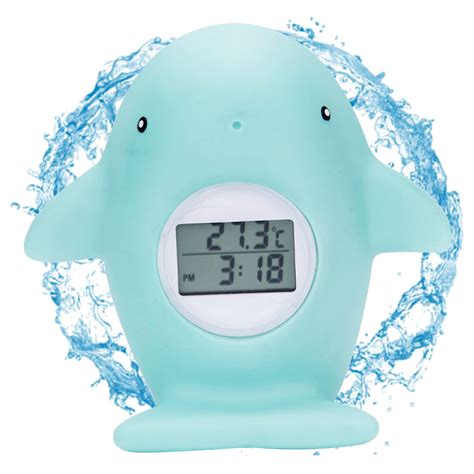 Baby Bath Tub Thermometer for Newborn Athtub Water Thermometer with Room Temperature Floating ...