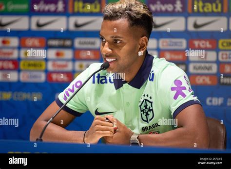 Turin, Italy. 17/11/2022, Rodrygo of Brazil during Brazil National ...