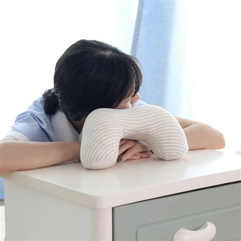 Memory Foam Nap Head Neck Pillow Cervical Nap Sleep Pillow Office Table School Desk Cushion Slow ...