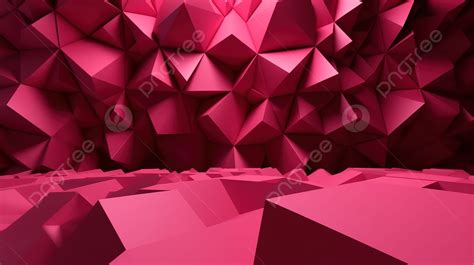 Pink Geometric Background Rendered In 3d, 3d Rendering, Render, 3d Geometric Background Image ...