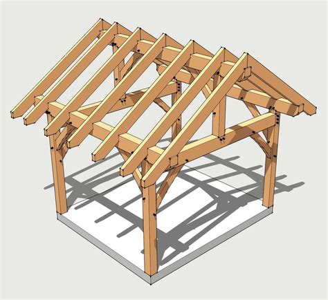 Common Gazebo Roof Pitch | Timber frame plans, Post and beam shed ...