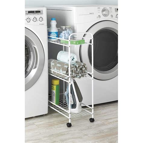 Whitmor, Inc Metal Free-Standing Laundry Cart with Wheels & Reviews ...