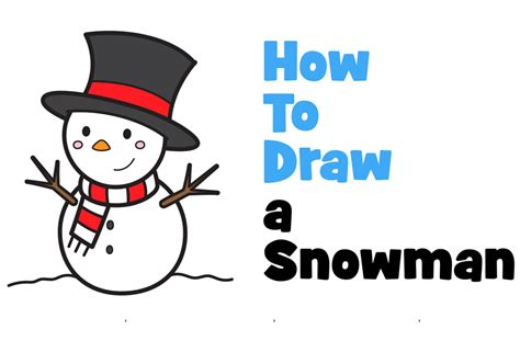 Winter and Snow – How to Draw Step by Step Drawing Tutorials