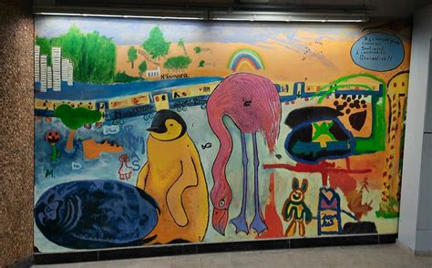 Metro art | Brussels. Metro Belgica (pedestrian tunnel ) The… | Flickr