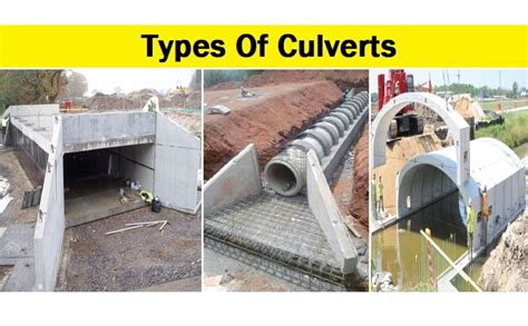 Types Of Culverts Box Culvert Pipe Culvert Arch Culvert Basic | Images ...