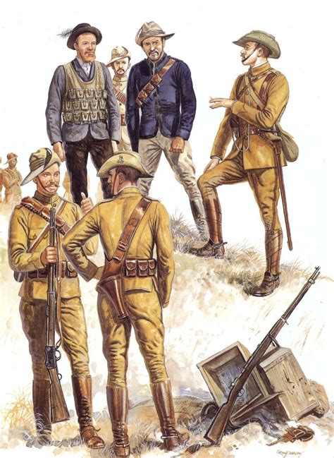 Boer War Uniforms | Staatsartillerie, the Transvaal Police fought in a mixture of uniforms ...