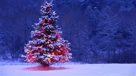 Christmas Tree Landscape Wallpapers - Wallpaper Cave