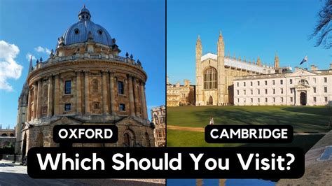 Oxford or Cambridge: Which Should You Visit? | Let's Walk! - YouTube