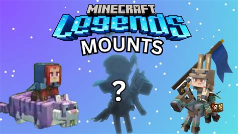 Minecraft Legends All Mounts and There SPECIAL Abilities! - YouTube