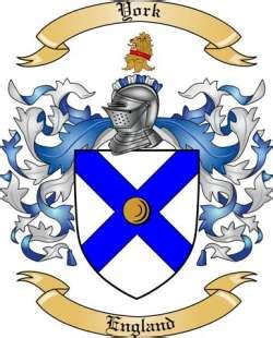 York Family Crest from England by The Tree Maker