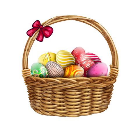 Easter Egg Basket Bunny Clipart Transparent Background, Easter Clipart ...