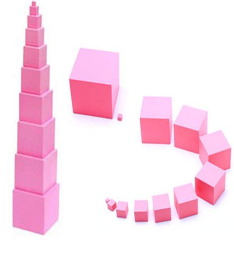 S03 Hard Wood Pink Tower | Montessori