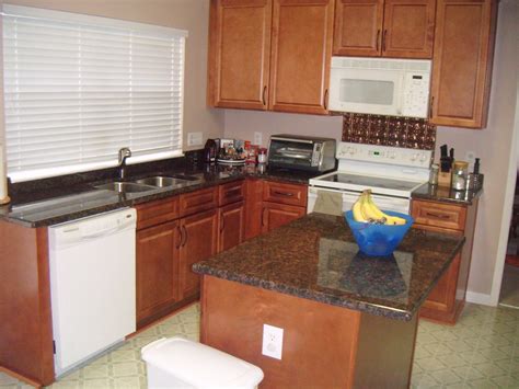 Kitchen Cabinets and Tan Brown Granite Countertops | Flickr