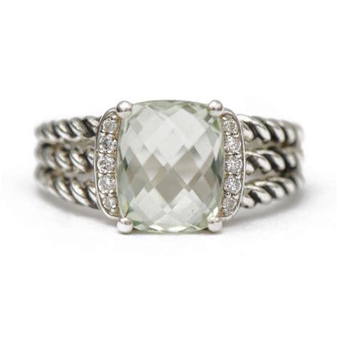 David Yurman Prasiolite Petite Wheaton Ring | Sandler's Diamonds & Time | Columbia SC | Mt. Pleasant