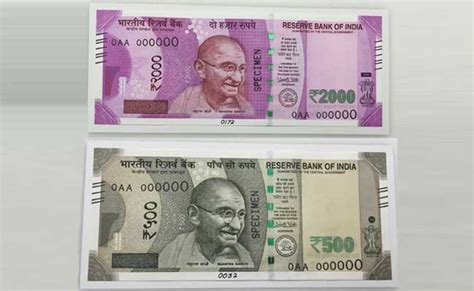 New 500 And 2,000 Rupee Notes Issued. What They Look Like