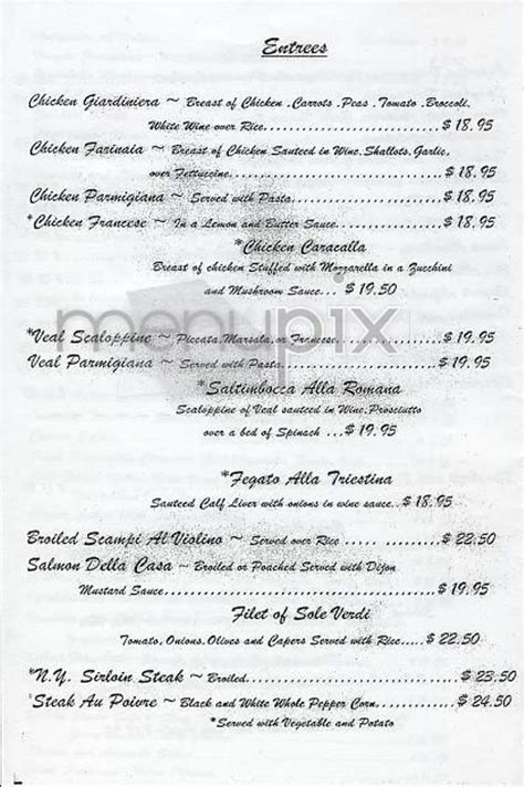 Menu of Il Violino in New York, NY 10023