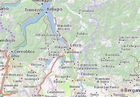 MICHELIN Lecco map - ViaMichelin