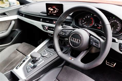 Audi S5 Sportback All-New 2017 Interior Editorial Photography - Image ...