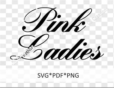 Pink Ladies PNG/PDF/SVG | Etsy