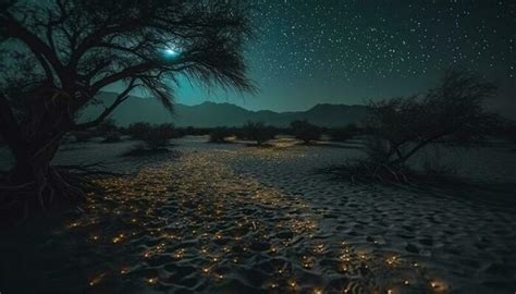 Desert Landscape Night Stock Photos, Images and Backgrounds for Free Download