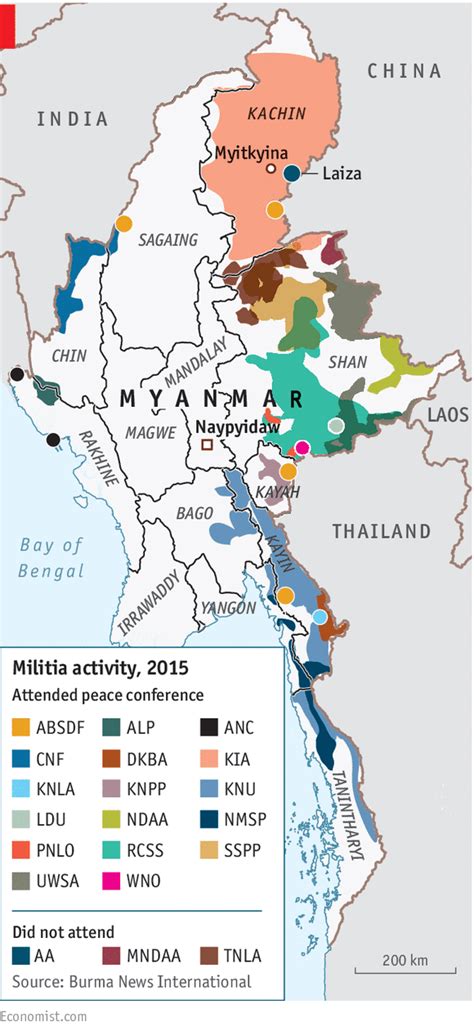 Myanmar Ethnic Map : Figure A Map Of Myanmar S States And Regions ...