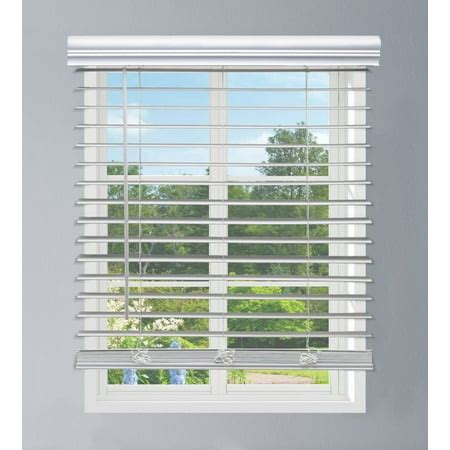 Linen Avenue Custom Cordless Outside Mount Faux Wood Blinds, 69 W X 72 ...