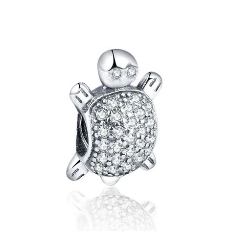 Fit Original Pandora Charm Bracelets 925 Sterling Silver Pave CZ Sea ...