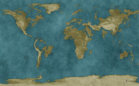 Flooded World Map by vladstudio on DeviantArt