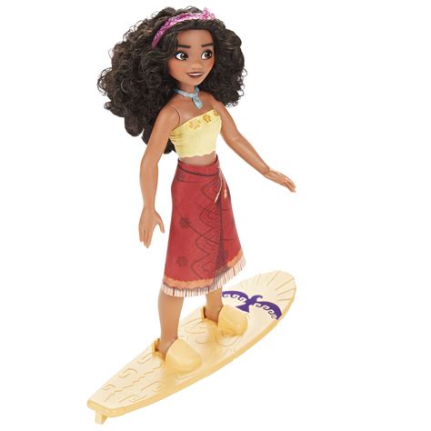 Buy Disney Princess Everyday Adventures Surfer Moana Fashion Doll and Color-Change Surfboard ...