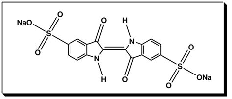 Structure of Indigo carmine dye. | Download Scientific Diagram