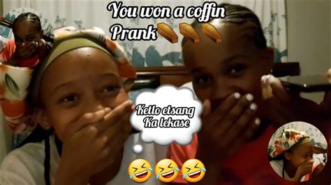 You won a coffin(prank on friends)🤣😭 - YouTube