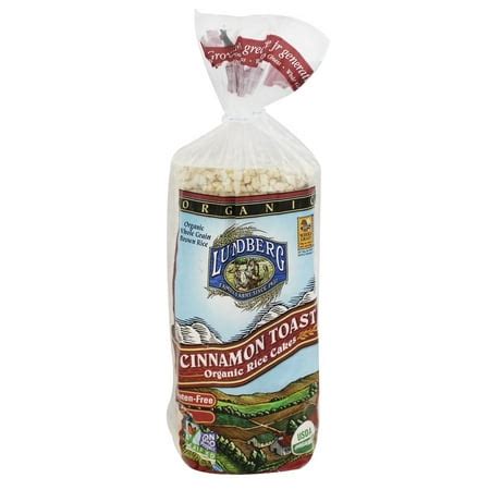 Lundberg® Organic Cinnamon Toast Rice Cakes 9.5 oz. Bag - Walmart.com