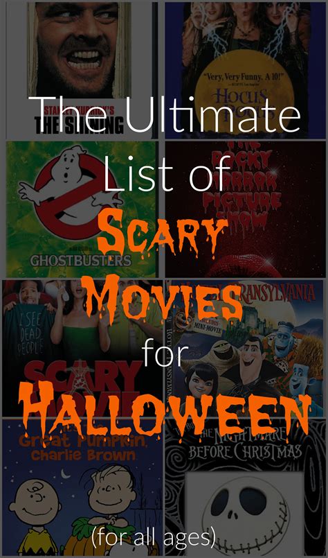 Ultimate List of Scary Movies for Halloween - R We There Yet Mom?