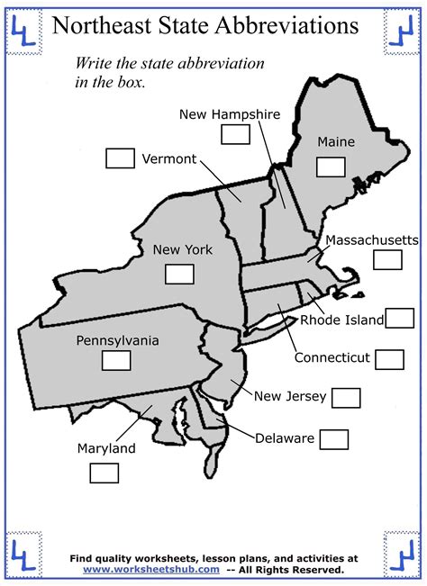 Northeast States And Capitals Quiz Free Printable - Printable Form ...