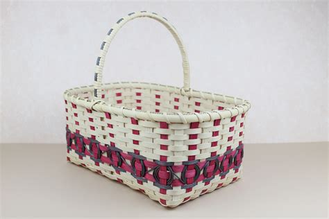 Red and Gray Shopping Basket with Cherokee Wheels