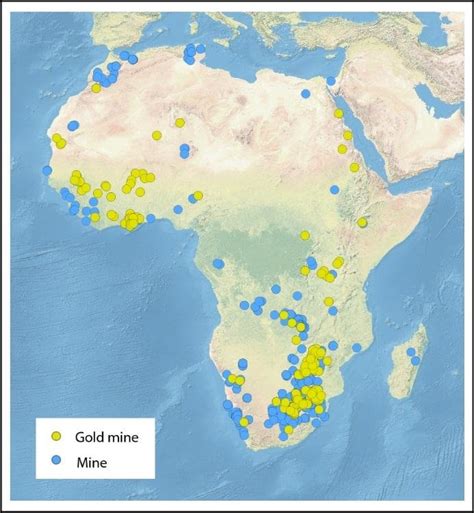 Gold Mines In Africa Map