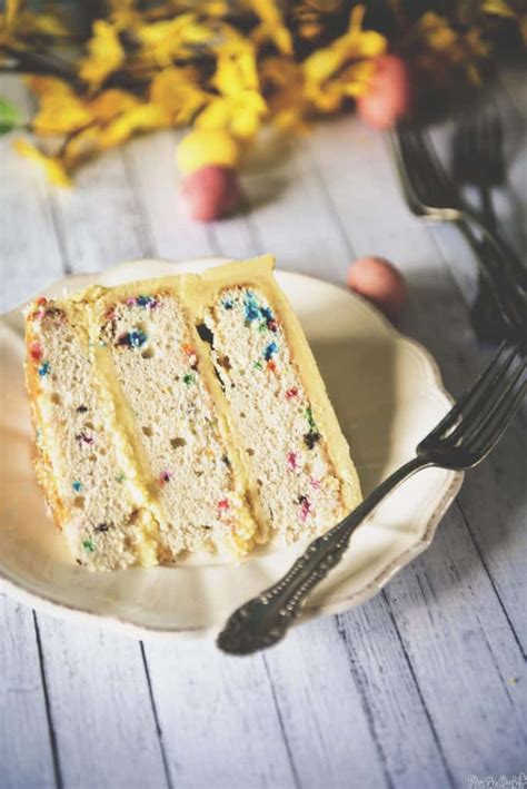 Confetti Layer Cake with Vanilla Frosting | Kita Roberts PassTheSushi.com