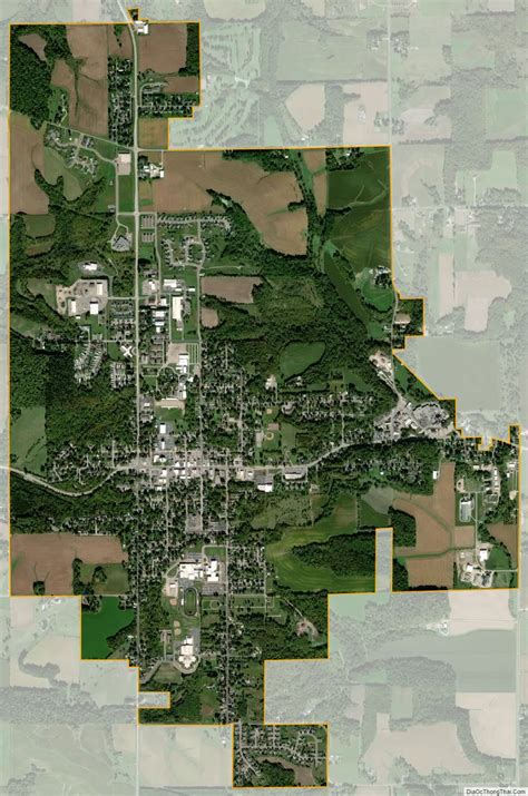 Map of Ellsworth village, Wisconsin - Thong Thai Real