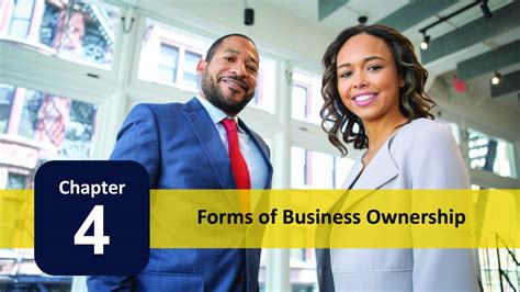 Chapter 4: Forms of Business Ownership – Introduction to Business