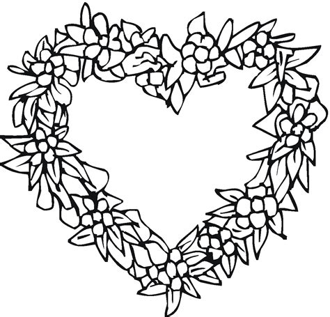 Cool Heart Pattern Coloring Pages