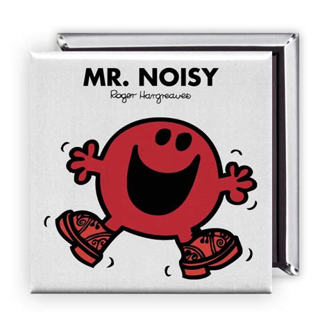 Personalised Mr. Noisy Square Magnet