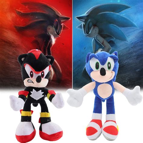 Buy 2pcs Sonic the Hedgehog plushie, Shadow The Hedgehog plush, 30cm/11 ...